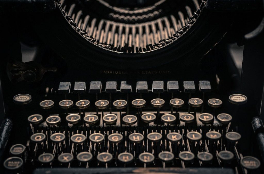 vintage, typewriter, letters