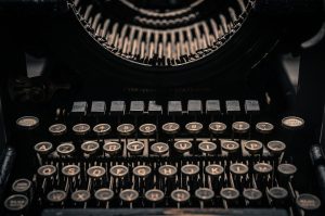 vintage, typewriter, letters